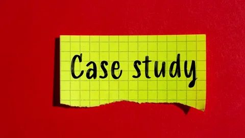 Case study message writing on ripped torn paper background Stock Footage 322006440