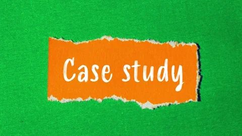 Case study message writing on ripped torn paper background Stock Footage 322965396