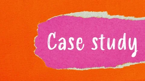 Case study message writing on ripped torn paper background Stock Footage 324635024