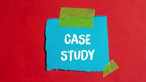 Case study message written on ripped torn paper background. Conceptual Case.. Stock Footage 344329757
