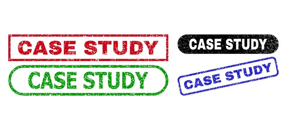 CASE STUDY Rectangle Stamp Seals with Corroded Surface Illustrazione stock