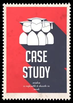 Case Study on Red in Flat Design. Stock Illustration