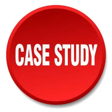 Case study red round flat isolated push button 스톡 일러스트