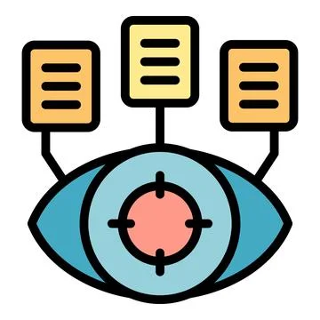 Case study research icon vector flat Stockillustratie