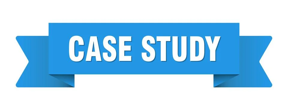 Case study ribbon isolated on transparent background. case study ribbon Stock Illustration