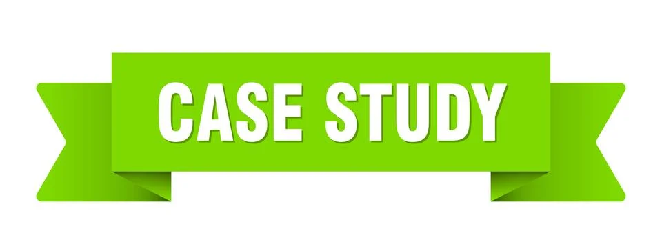 Case study ribbon isolated on transparent background. case study ribbon Stock Illustration