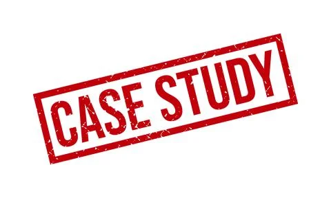 Case Study Rubber Grunge Stamp Seal Vector Illustration Stock Illustration