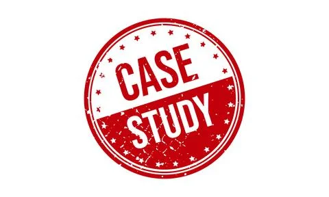 Case Study Rubber Grunge Stamp Seal Vector Illustration Stock Illustration