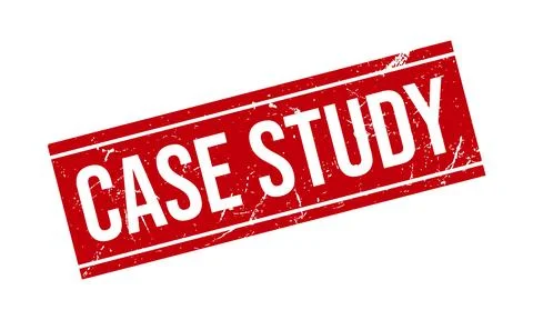 Case Study Rubber Grunge Stamp Seal Vector Illustration Stock Illustration