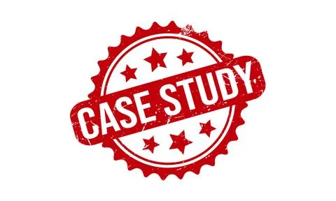 Case Study Rubber Grunge Stamp Seal Vector Illustration Stock Illustration