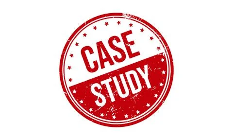 Case Study Rubber Grunge Stamp Seal Vector Illustration Stock Illustration