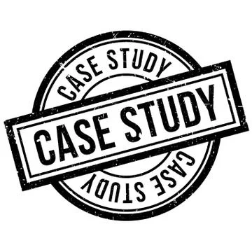 Case Study rubber stamp Stock Illustration