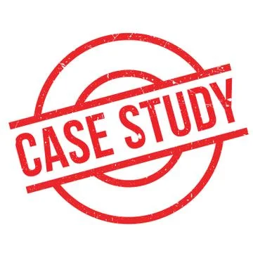 Case Study rubber stamp Stock Illustration
