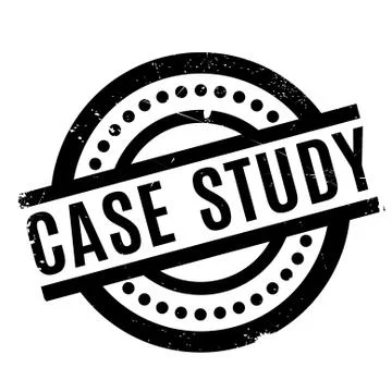 Case Study rubber stamp Stock Illustration