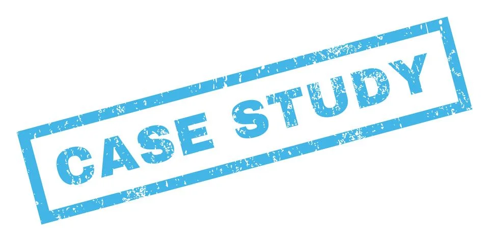 Case Study Rubber Stamp Stock Illustration