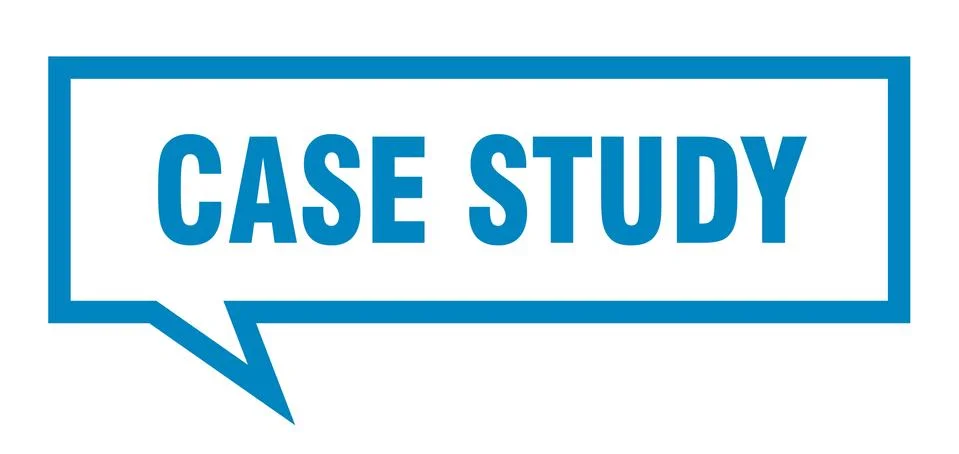 Case study sign. case study square speech bubble. case study 스톡 일러스트