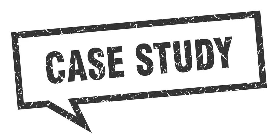 Case study sign. case study square speech bubble. case study Stock Illustration