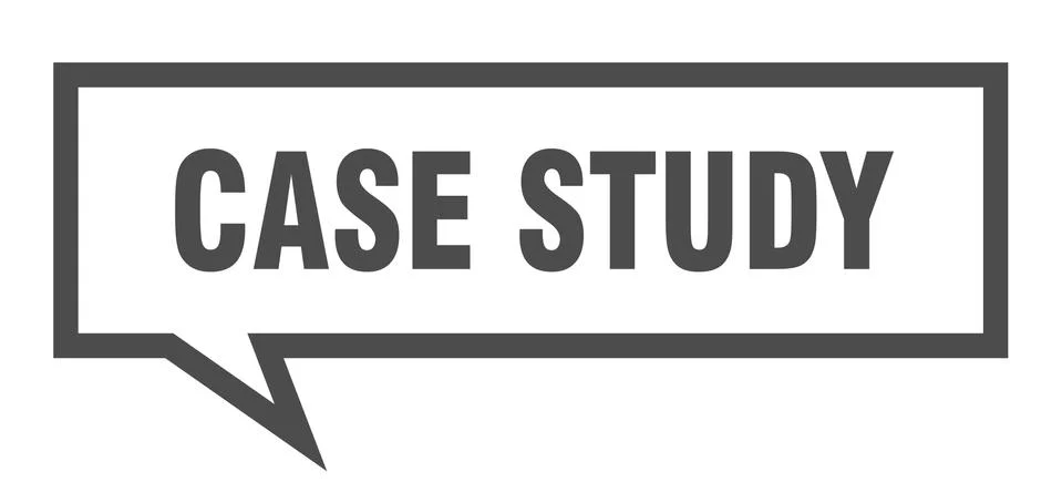 Case study sign. case study square speech bubble. case study Stock Illustration