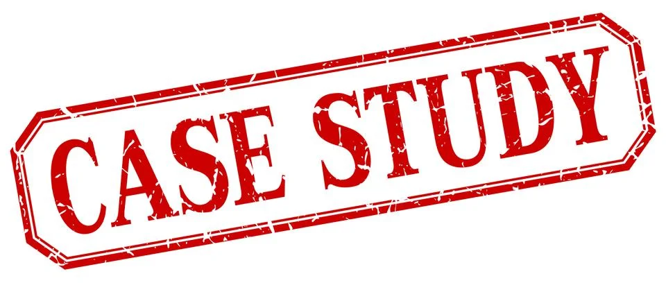 Case study square red grunge vintage isolated label 스톡 일러스트