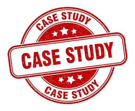 Case study stamp. case study round grunge sign. label Stock Illustration