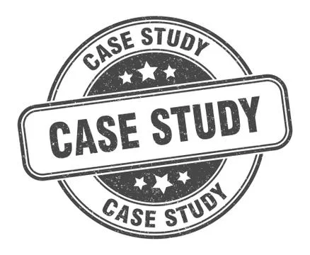 Case study stamp. case study round grunge sign. label Stock Illustration