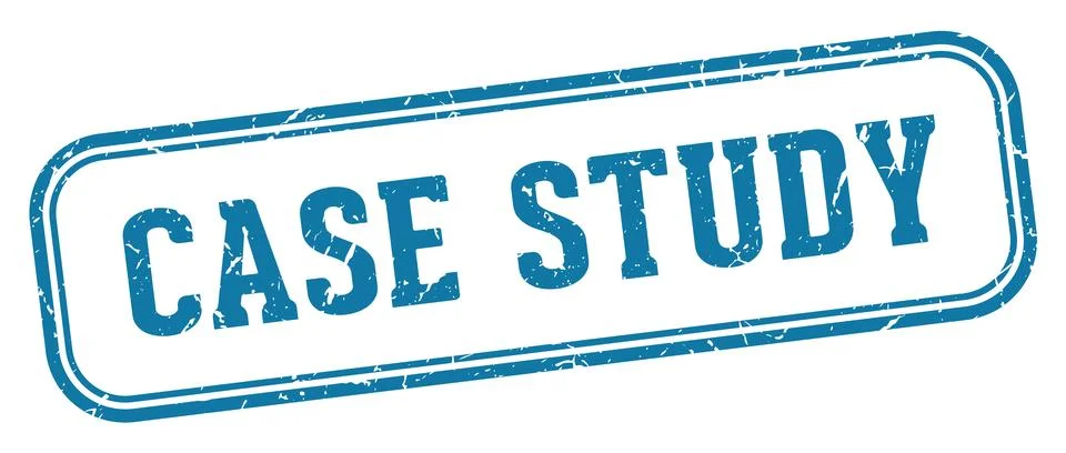 Case study stamp. case study rectangular stamp on white background Stock Illustration