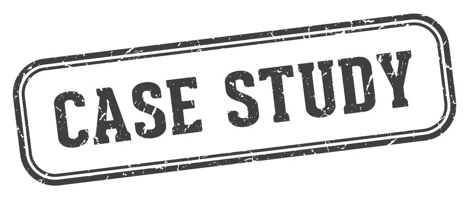 Case study stamp. case study rectangular stamp on white background Stock Illustration