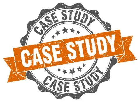 Case study stamp. sign. seal Stock Illustration