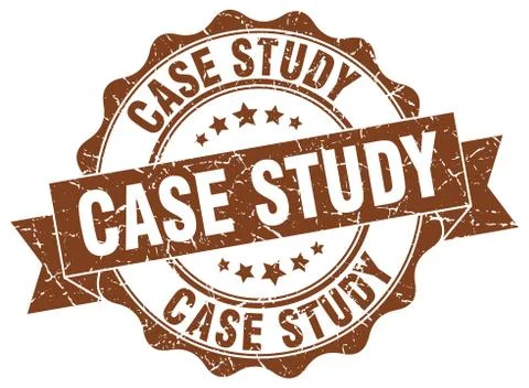 Case study stamp. sign. seal Stock Illustration