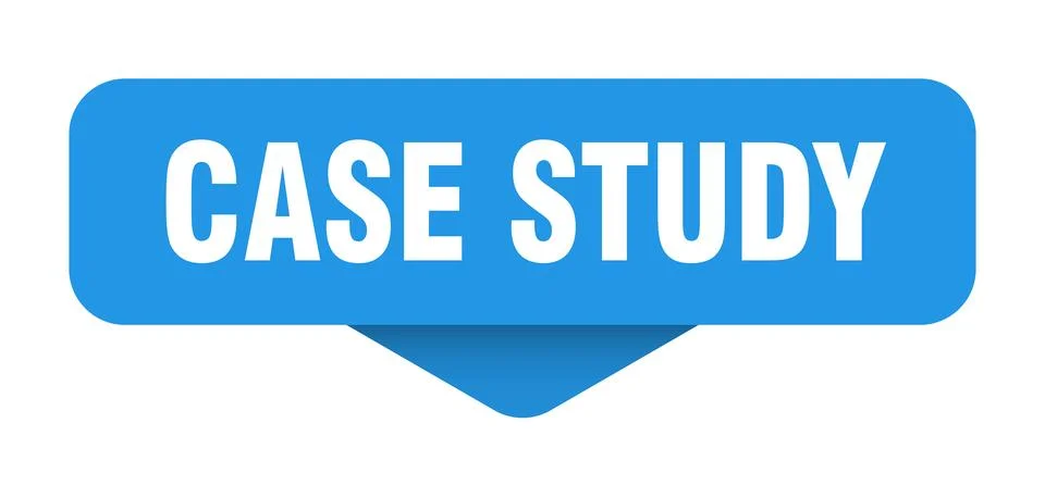 Case study sticker. case study sign on transparent background Stock Illustration
