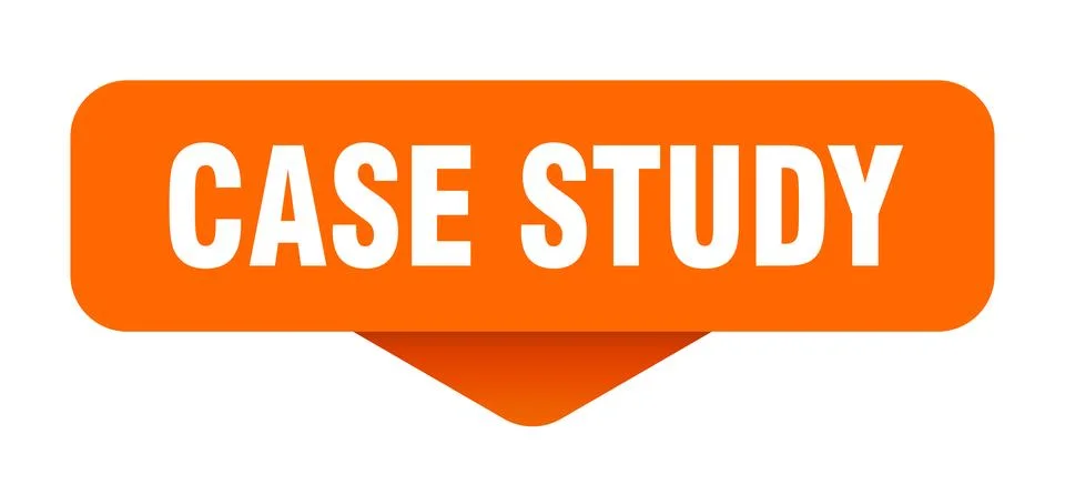 Case study sticker. case study sign on transparent background Stock Illustration