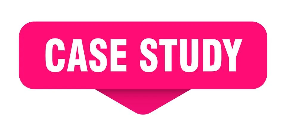 Case study sticker. case study sign on transparent background Stock Illustration