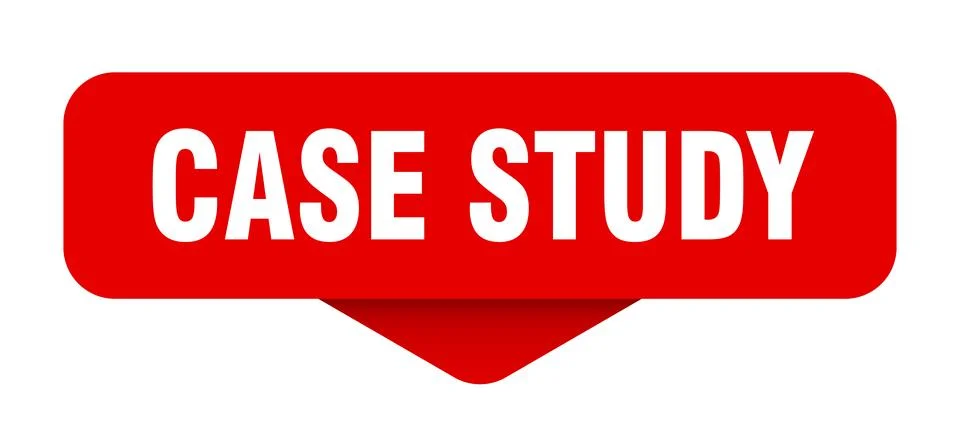 Case study sticker. case study sign on transparent background Stock Illustration