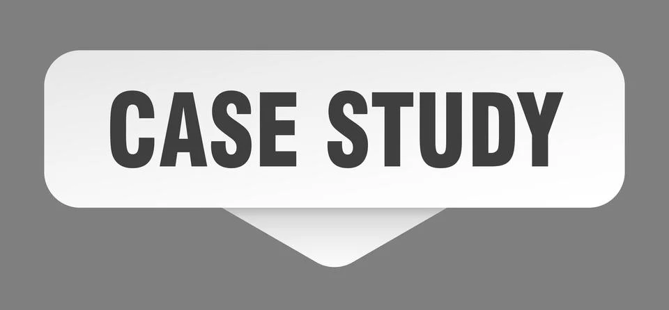 Case study sticker. case study sign isolated on gray background Stock Illustration