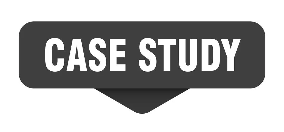 Case study sticker. case study sign on transparent background Stock Illustration