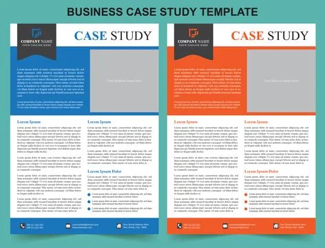 Case Study Template for Business Stock Illustration