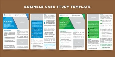 Case Study Template for Business Stock-Illustration