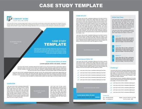 Case Study Template for Business Stock Illustration