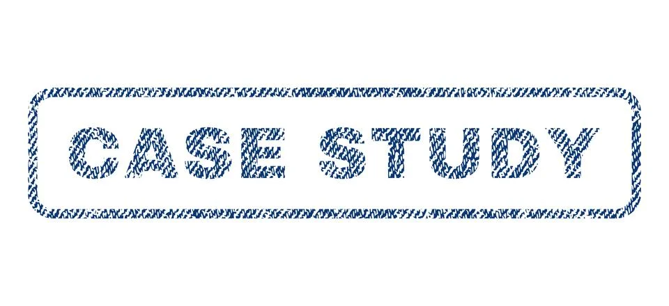 Case Study Text Textile Seal Stamp Watermark Stock Illustration