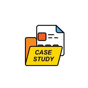 Case Study Vector Icon Illustrazione stock