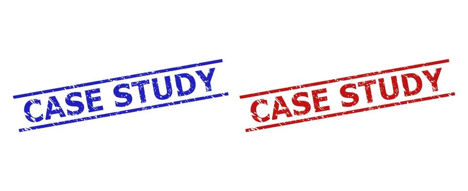 CASE STUDY Watermarks with Corroded Style and Parallel Lines Illustrazione stock