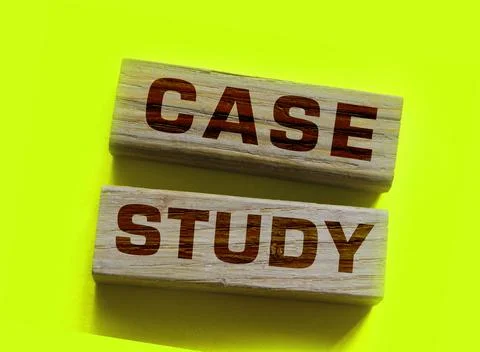 CASE STUDY written on wooden blocks. Business or coaching concept Stock Photos