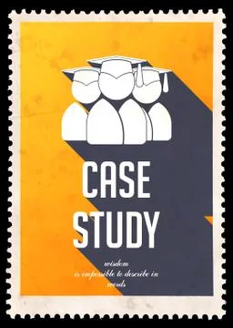 Case Study on Yellow in Flat Design. Stock Illustration