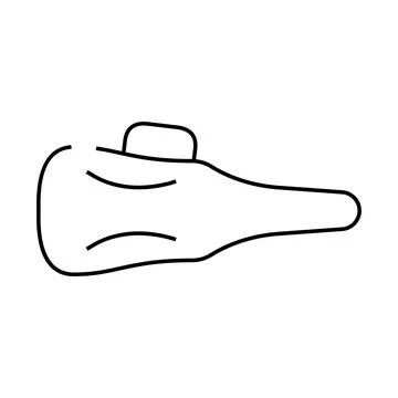 Case for violin line icon vector illustration Stockillustratie