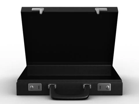Case on white background. isolated  3D image Stock Illustration