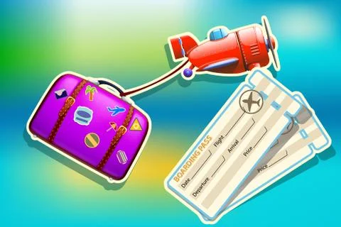 Case3 with stickers Stock Illustration