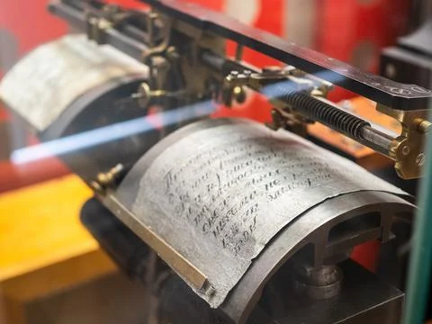 Caselli's telegraph in Communications Museum Stock Photos