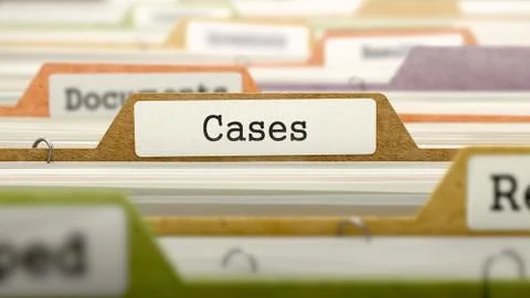 Cases - Folder Name in Directory Stock Illustration