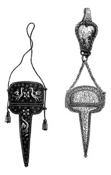 Cases of a scissors sixteenth and seventeenth centuries. (Collection of M. Ac Stockillustratie