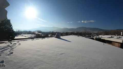 Casey Elementary Rooftop Timelapse Stock Footage 311604792